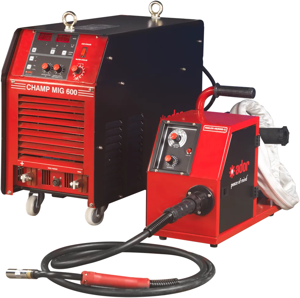 Ador CHAMPMIG 600 inverter MIG welder with separate wire feeder